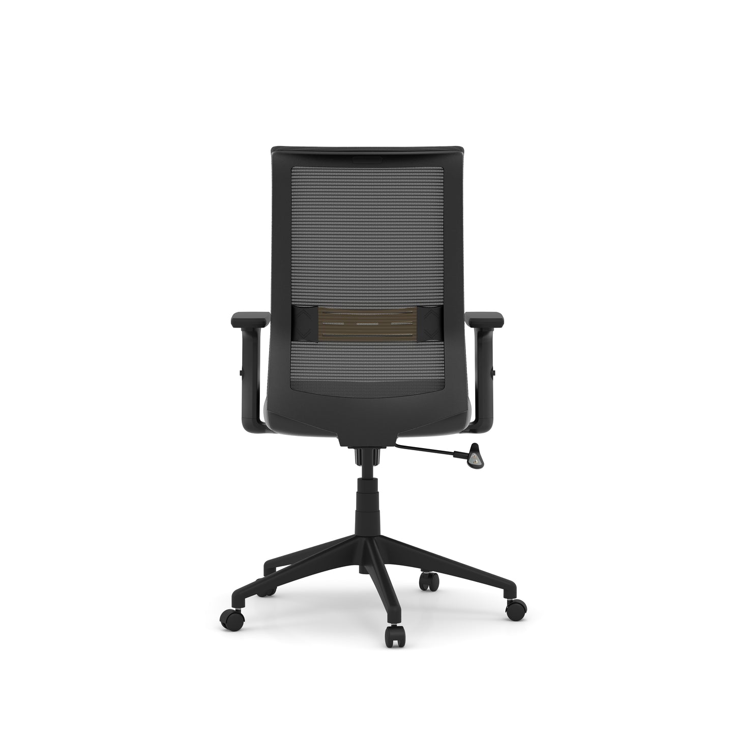 Mimic Black Mesh Black Seat Task Chair with Height Adjustable Arms - 6560