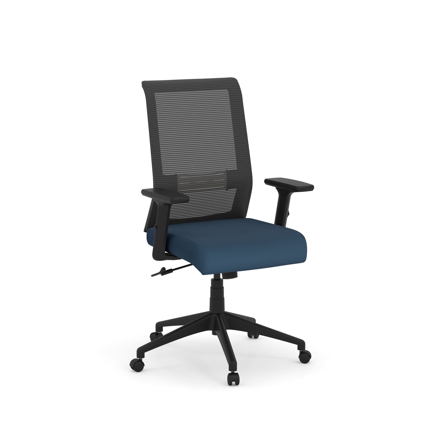 Mimic Black Mesh Black Seat Task Chair with Height Adjustable Arms - 6560