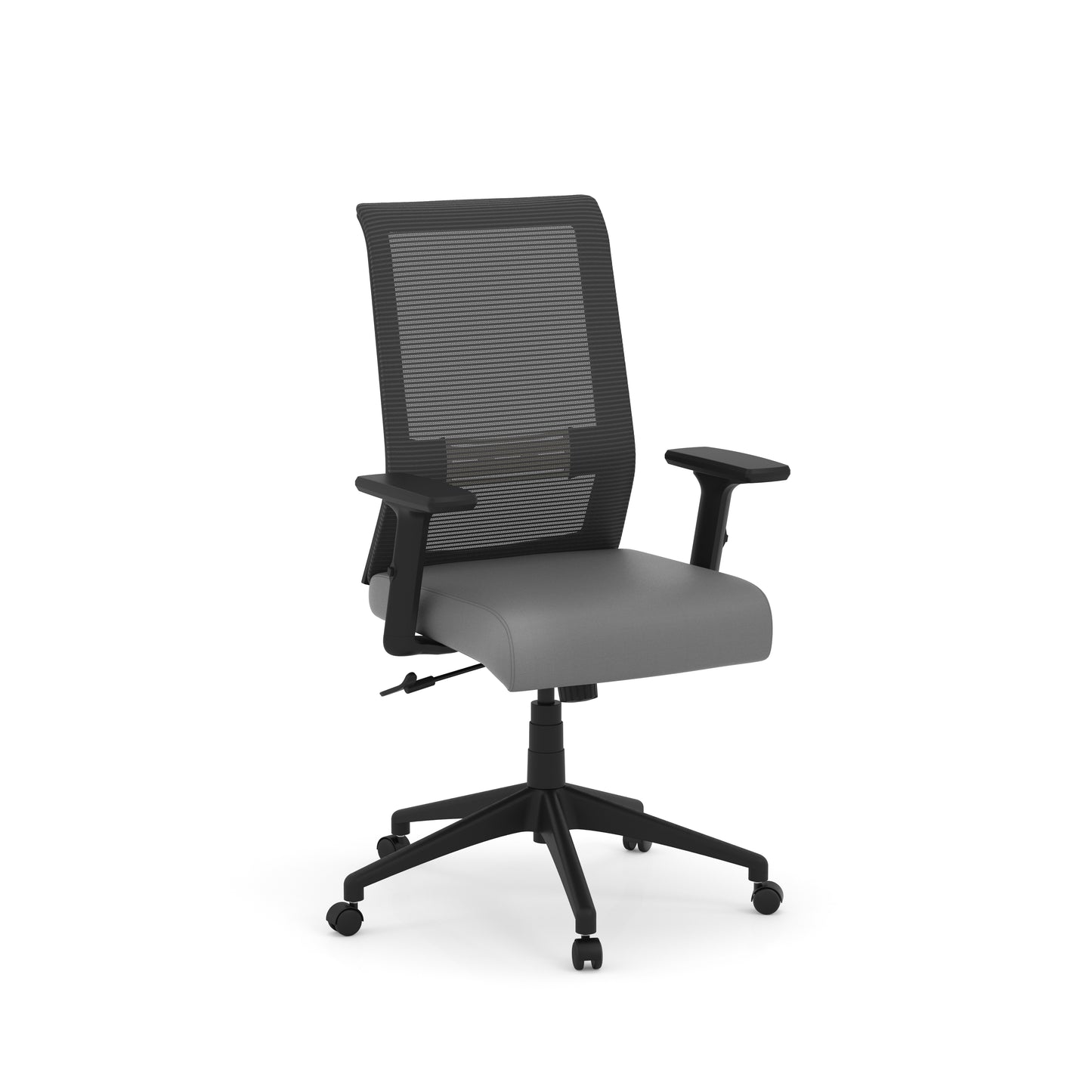 Mimic Black Mesh Black Seat Task Chair with Height Adjustable Arms - 6560
