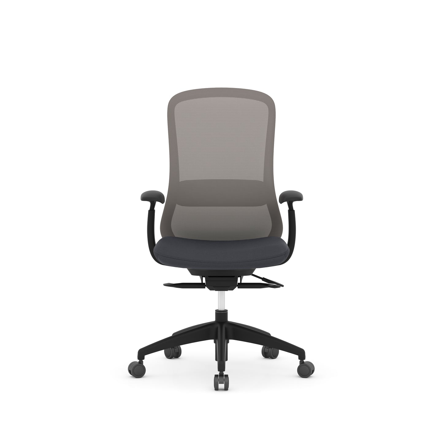 Konfurb Crescent Weight-Activated Syncro-Tilt High Back with Headrest - Black - 67011 & 67001HR