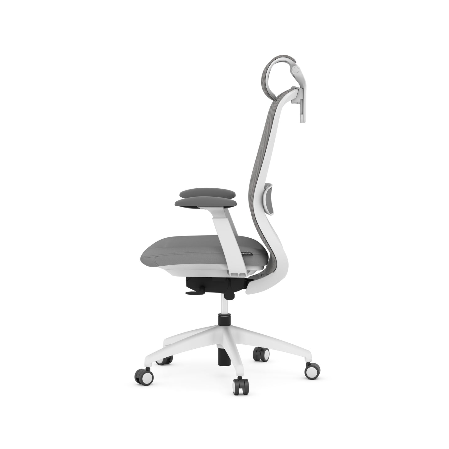 Konfurb Crescent Weight-Activated Syncro-Tilt High Back with Headrest - Gray - 67012 & 67002HR