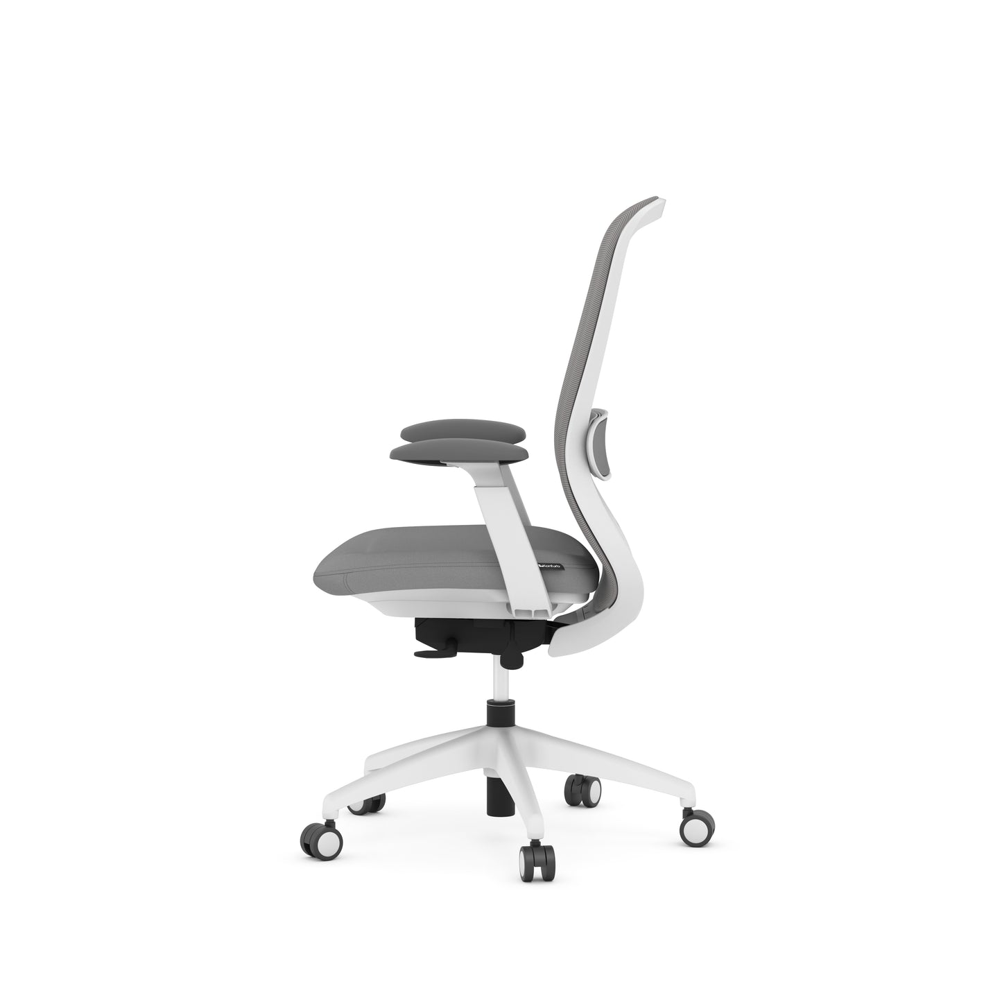 Konfurb Crescent Weight-Activated Syncro-Tilt High Back with Headrest - Gray - 67012 & 67002HR