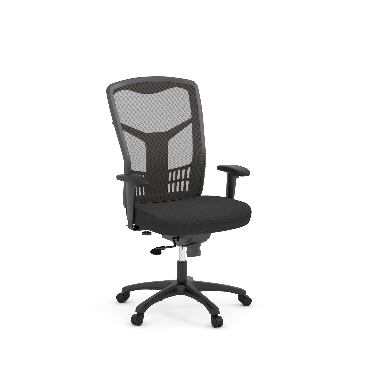 CoolMesh High Back Multi-Function High Back with Adjustable Lumbar Support & Ratchet Back with Titanium Base - 7701S & 7700T