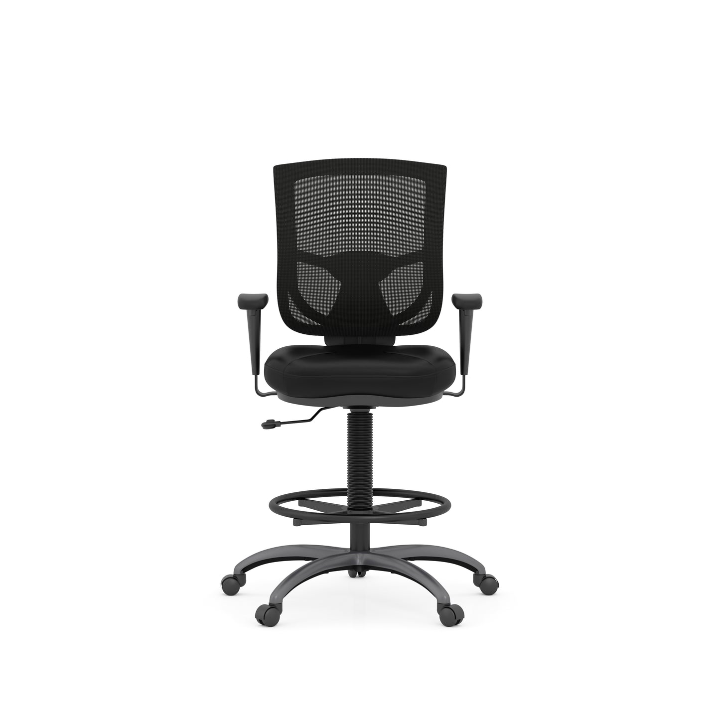 Value Mesh Series with Height/Width Adjustable Arm Kit and 7" Stool Kit with Adjustable Foot Ring - 8501, 100SK & 311AK