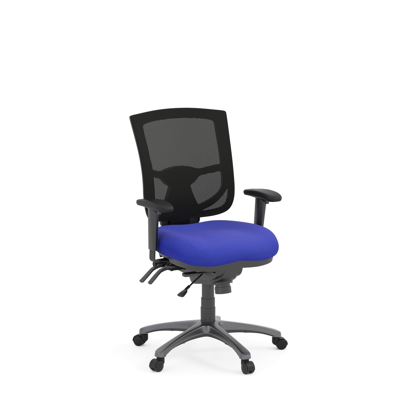 CoolMesh Pro Multi-Function Medium Task Chair with Ratchet Back Height Adjustment and Titanium Base - 8054S & 7700T