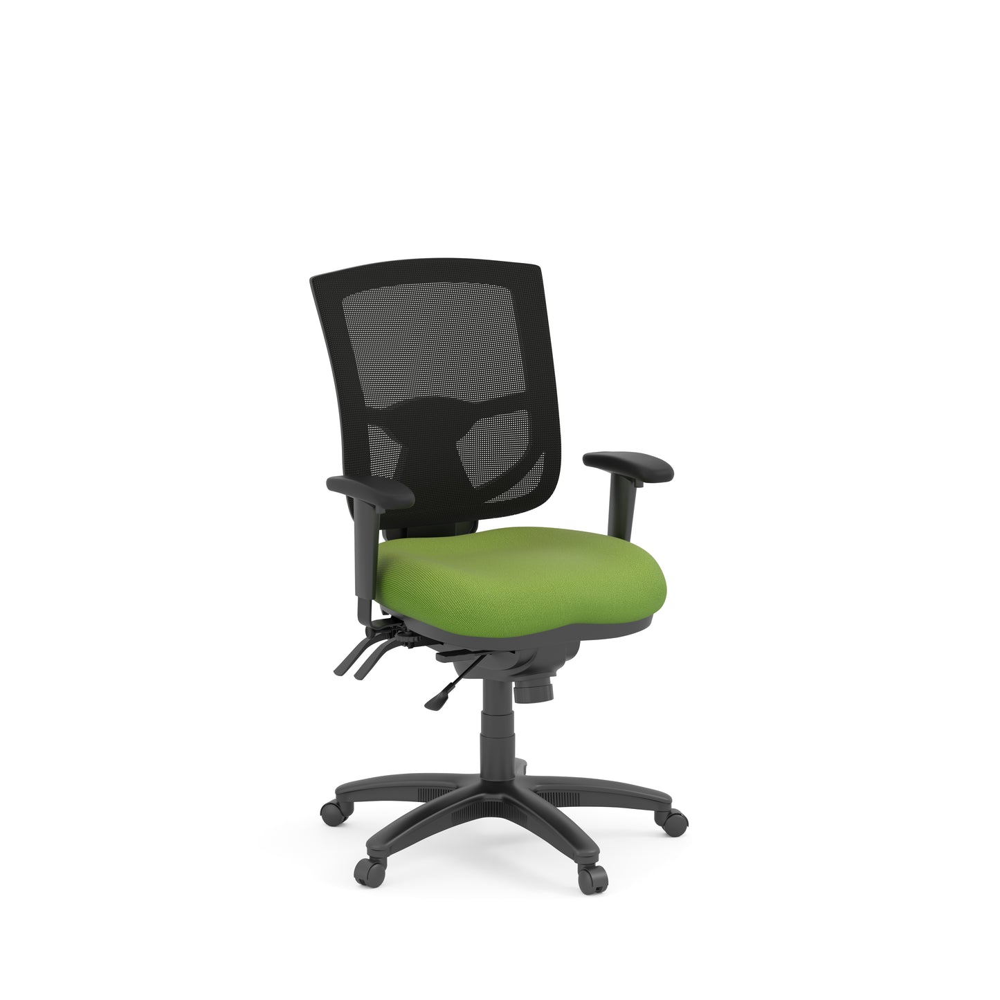 CoolMesh Pro Multi-Function Medium Task Chair with Ratchet Back Height Adjustment and Titanium Base - 8054S & 7700T