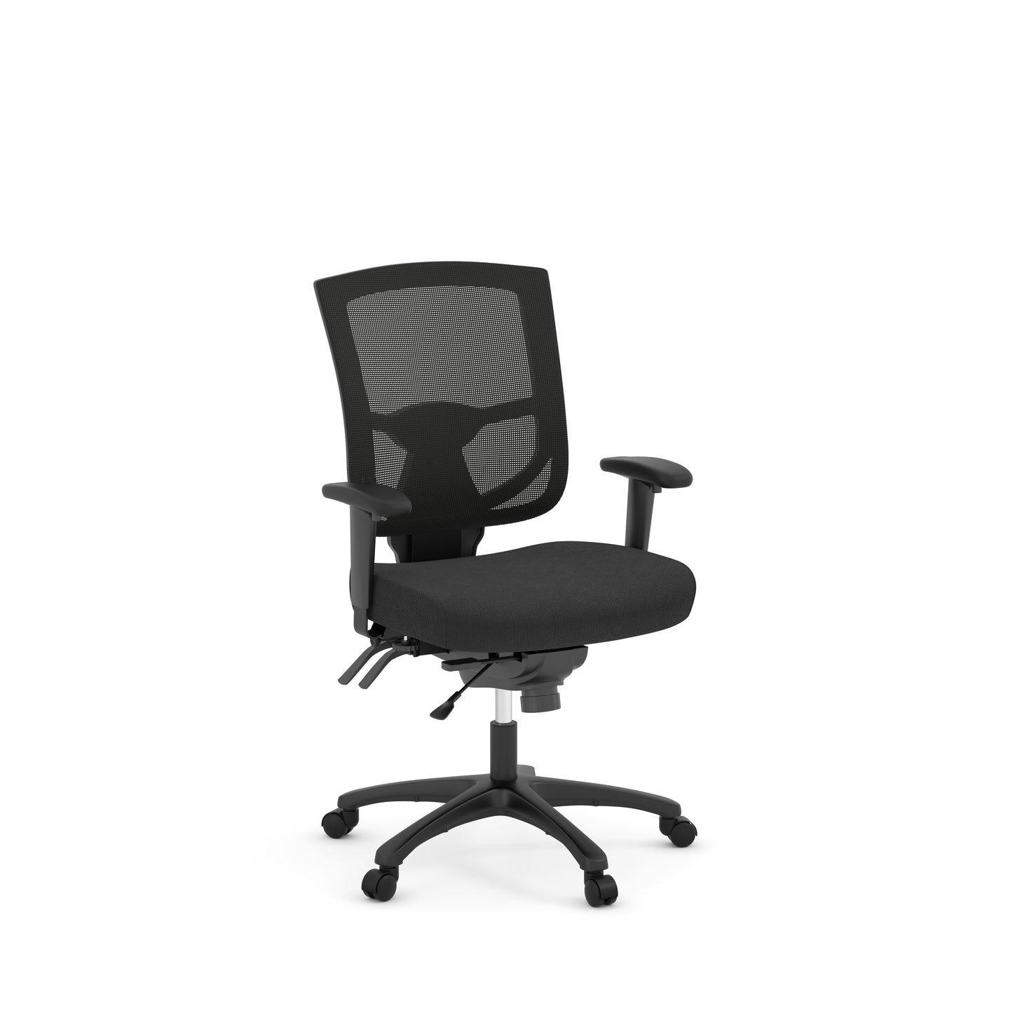 CoolMesh Pro Multi-Function Medium Task Chair with Ratchet Back Height Adjustment and Titanium Base - 8054S & 7700T