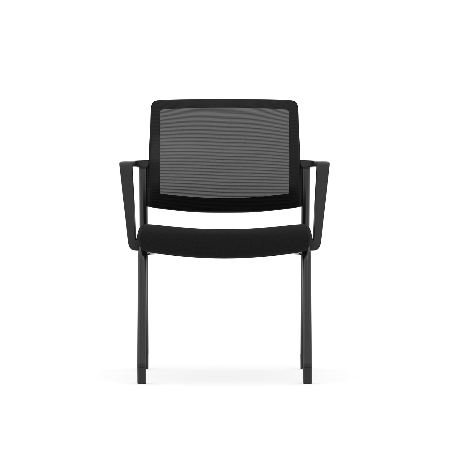 Daisy Series Stackable Guest Chair with Removable Arms - Black - 88711