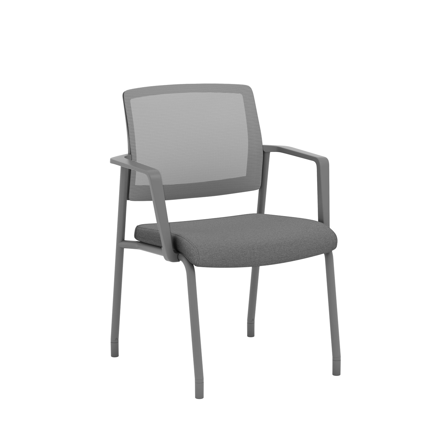 Daisy Series Stackable Guest Chair with Removable Arms - Gray - 88714