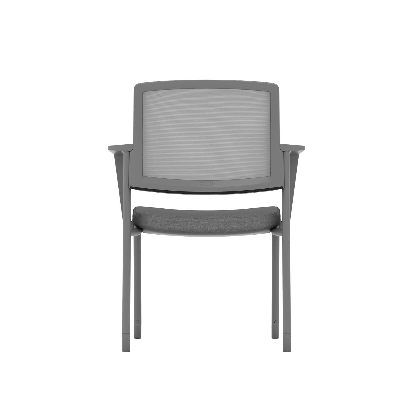 Daisy Series Stackable Guest Chair with Removable Arms - Gray - 88714