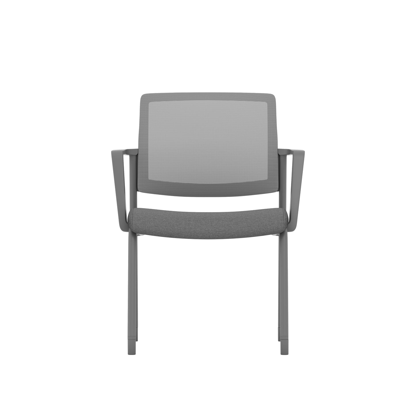 Daisy Series Stackable Guest Chair with Removable Arms - Gray - 88714