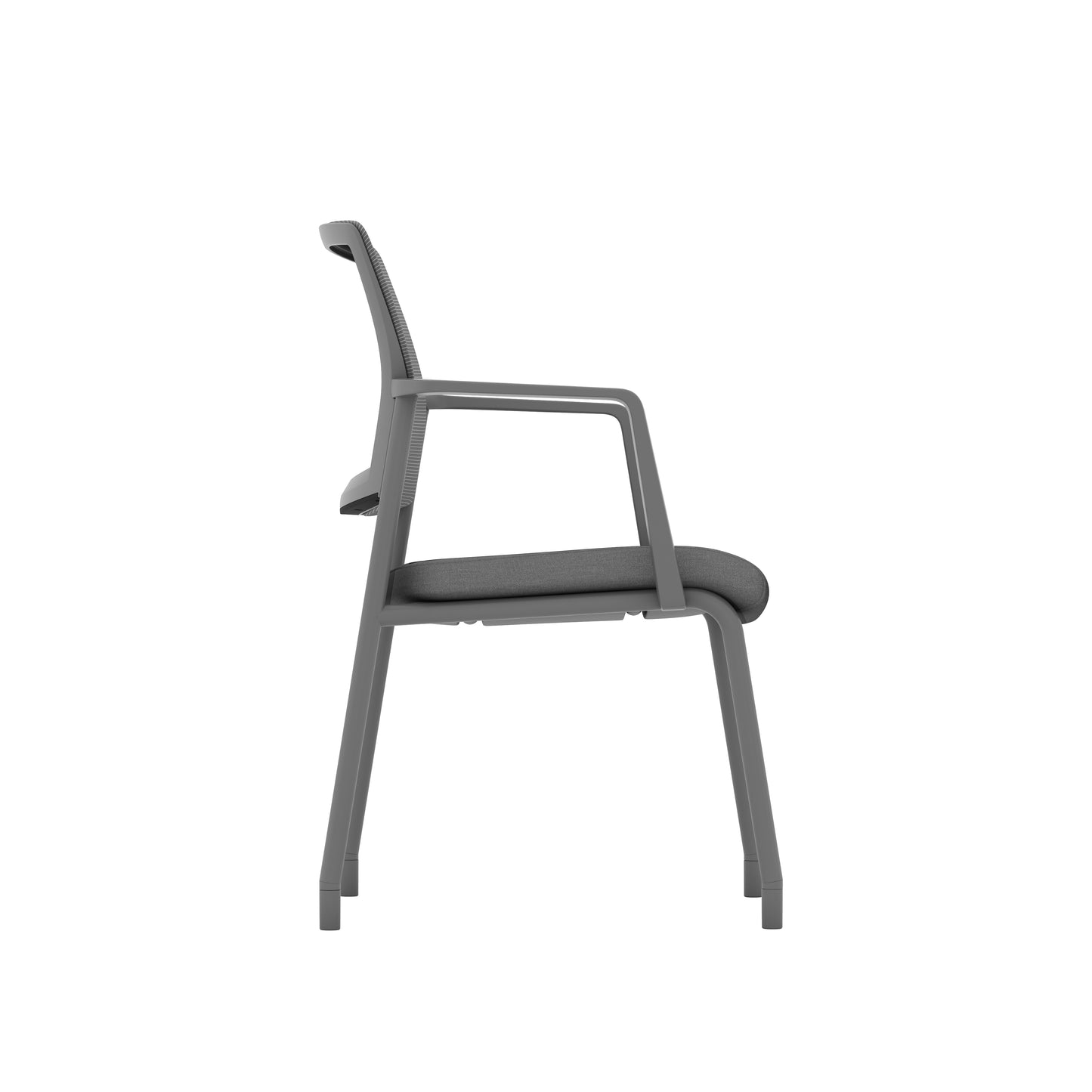 Daisy Series Stackable Guest Chair with Removable Arms - Gray - 88714