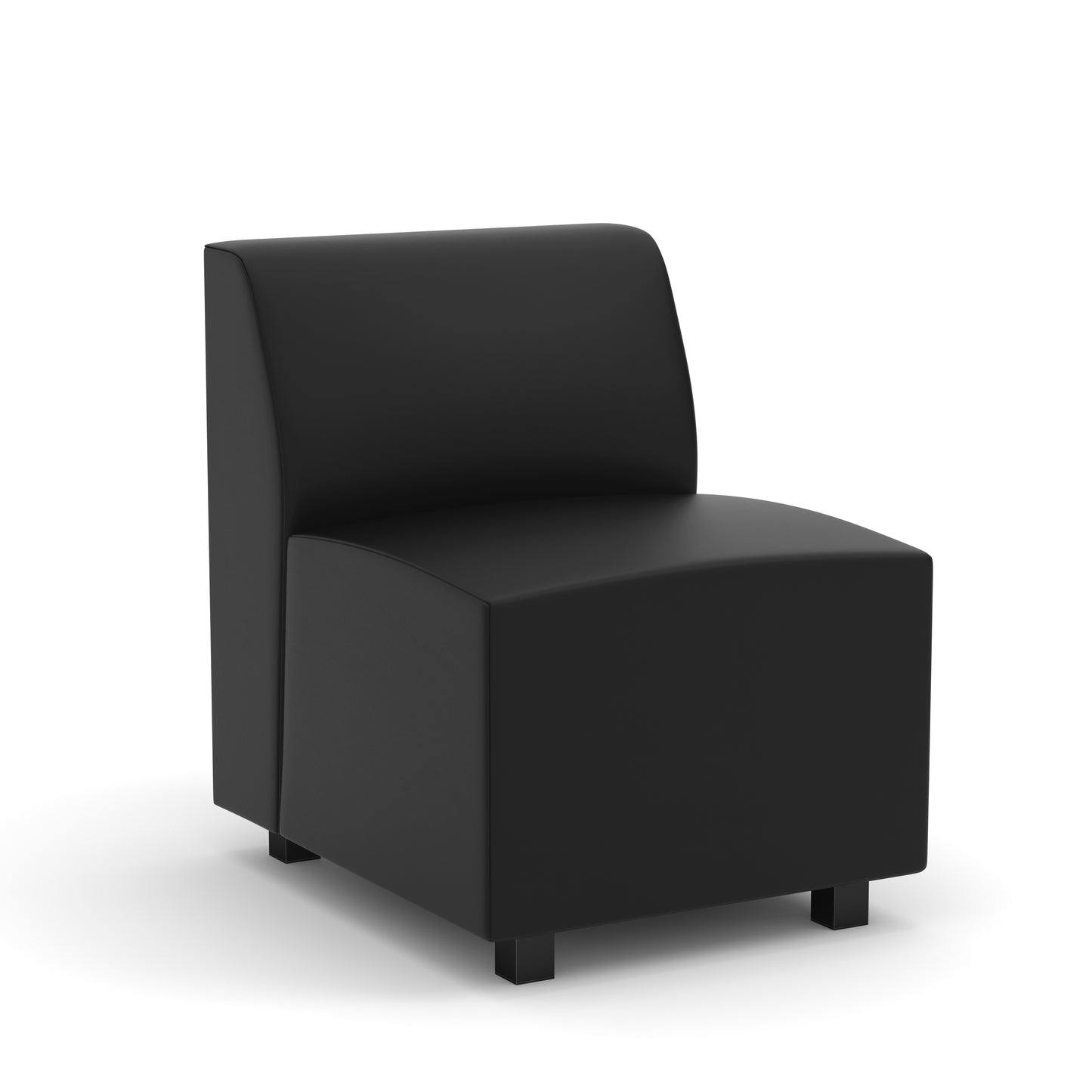 Remix Modular Single Seater with Square Legs Armless - Black - 24" x 30"D - 9750