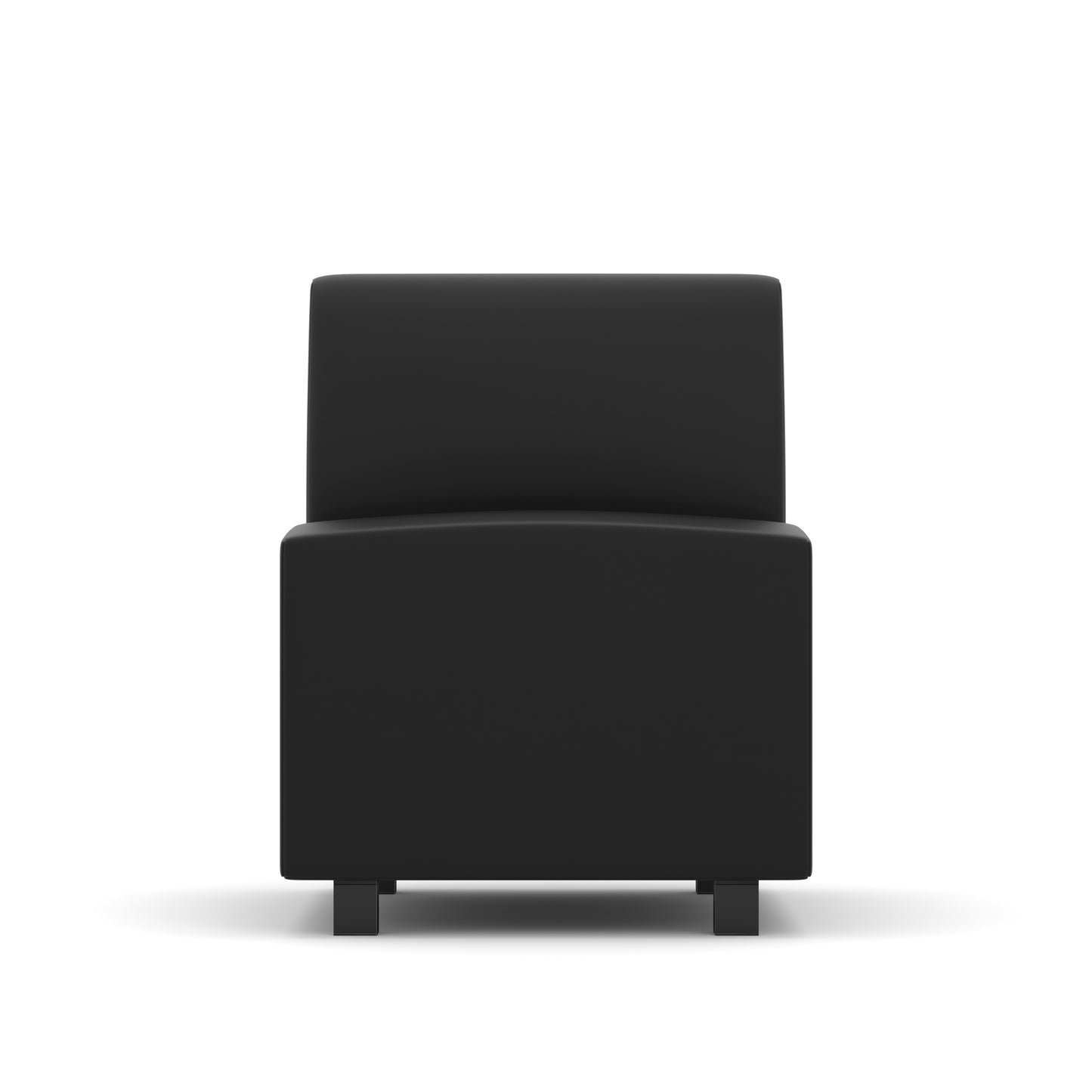 Remix Modular Single Seater with Square Legs Armless - Black - 24" x 30"D - 9750