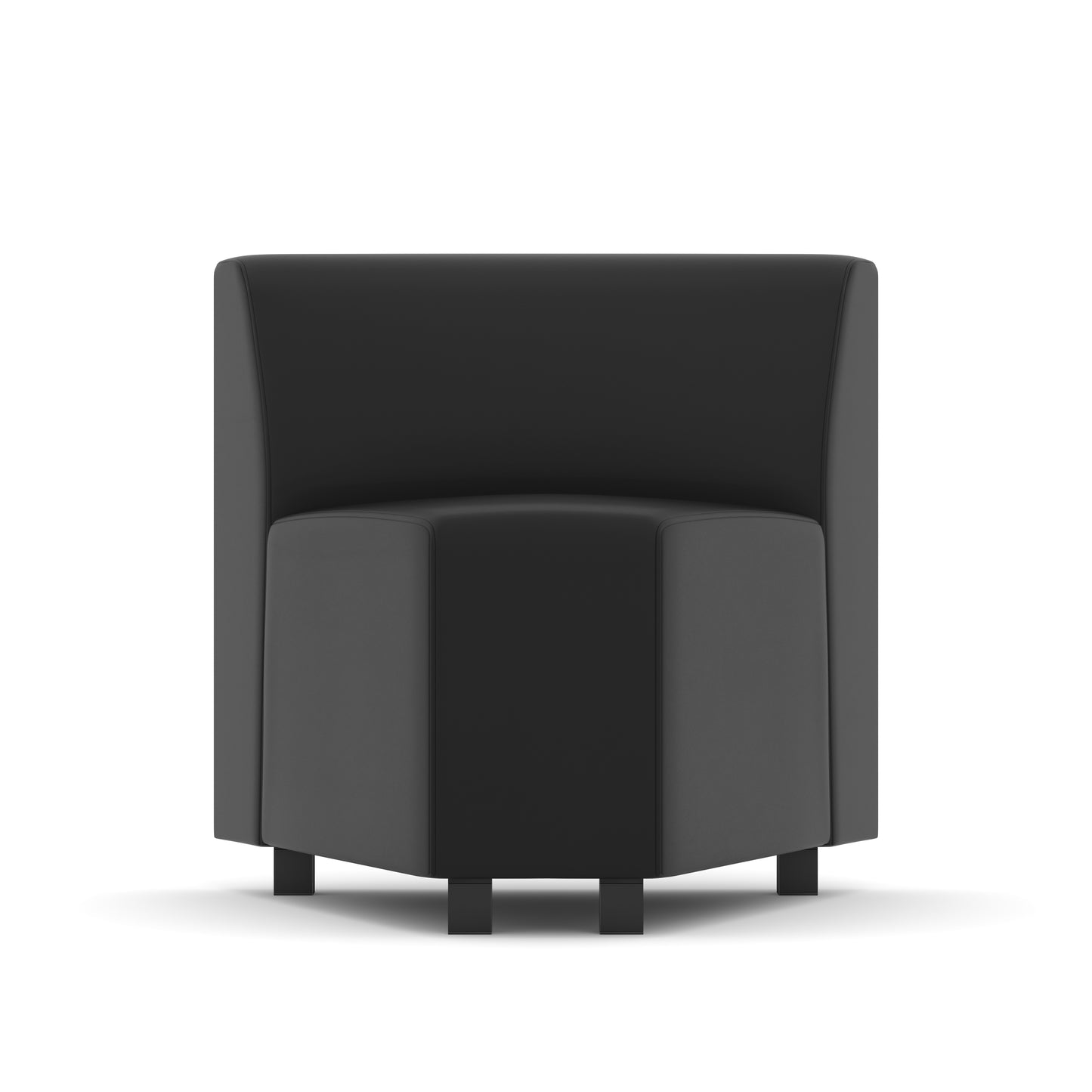 Remix Modular 45° Corner Seat - Black - 31" x 28"D - 9755