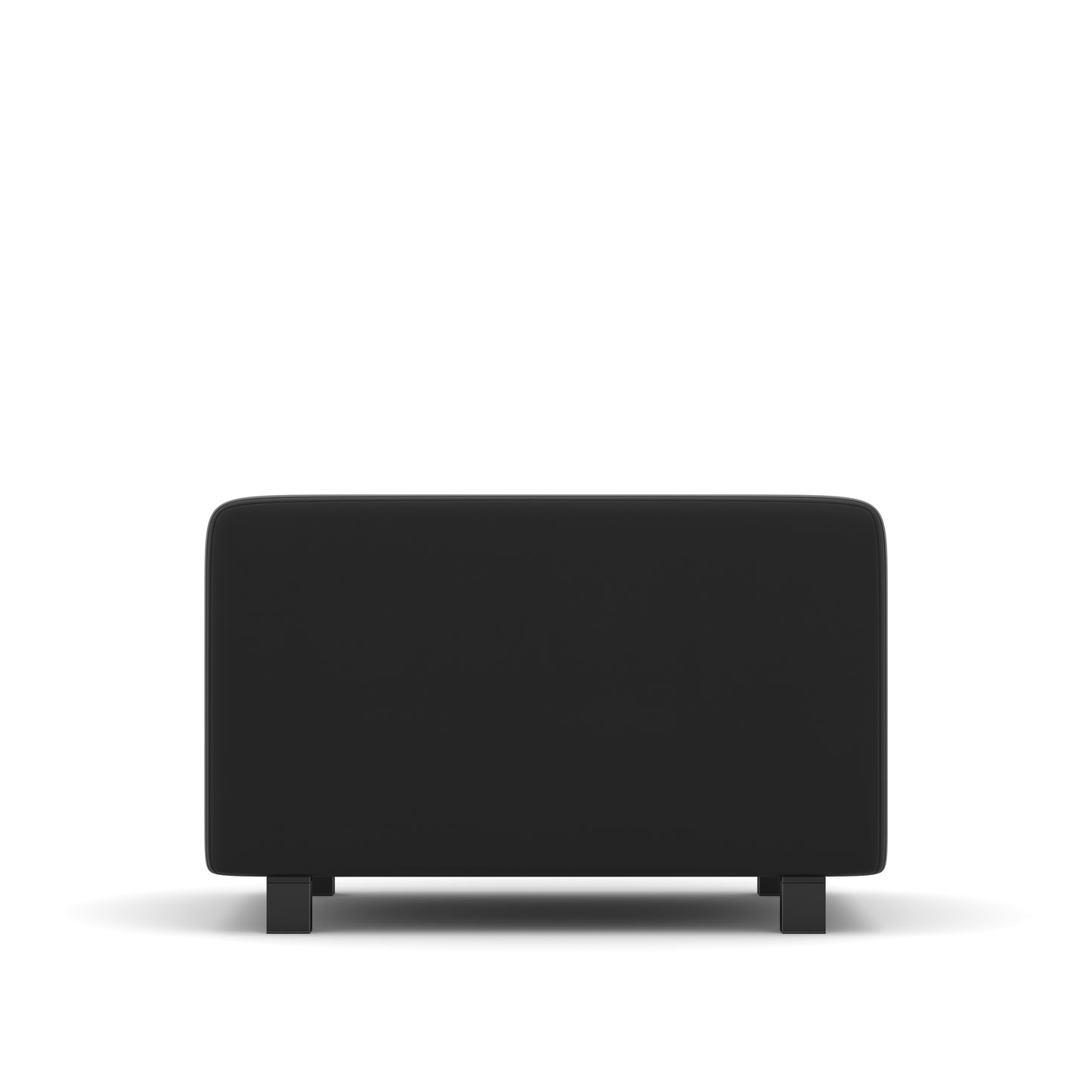 Remix Modular Ottoman - Black - 24" x 30"D - 9756