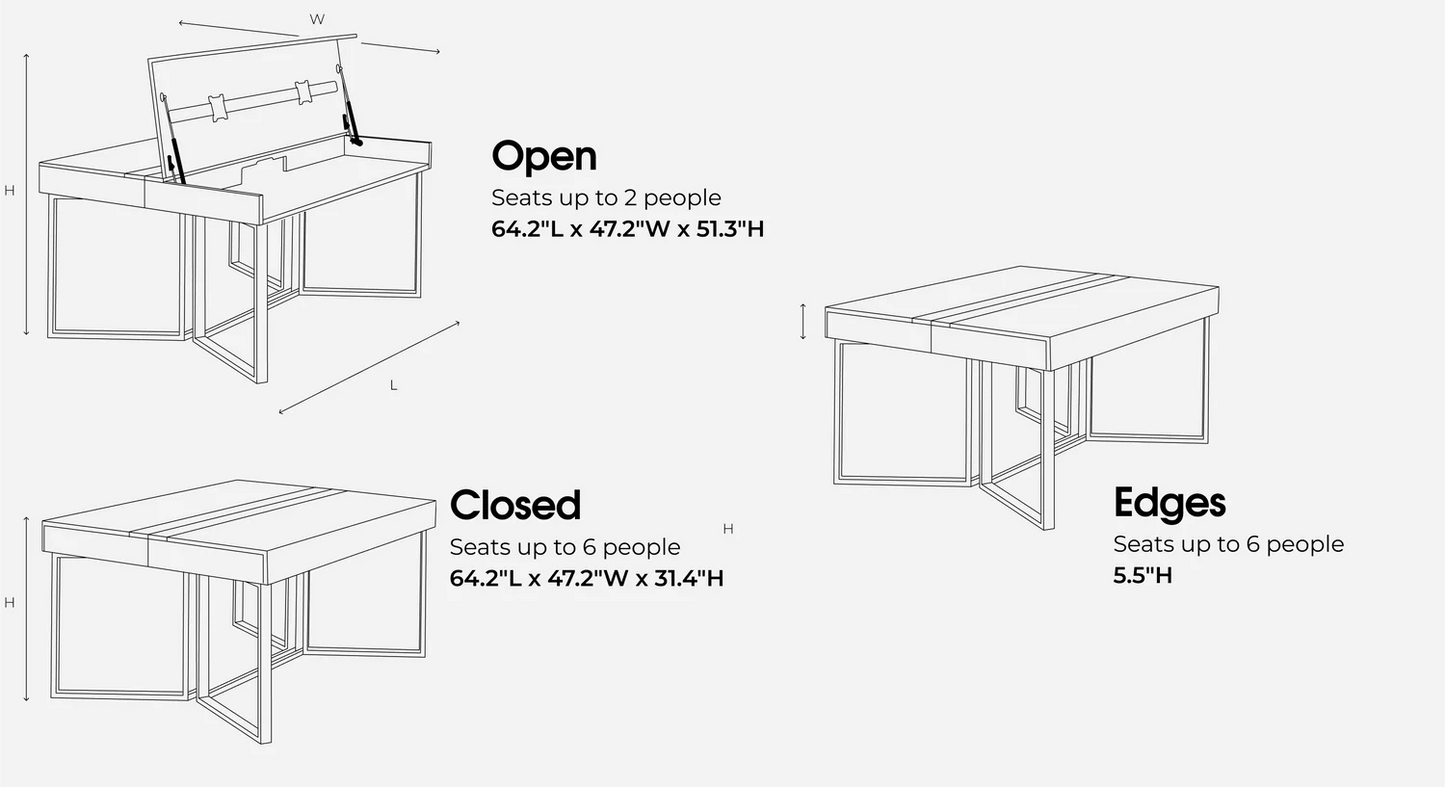 Transformer Table to Desk Double - The Savouring
